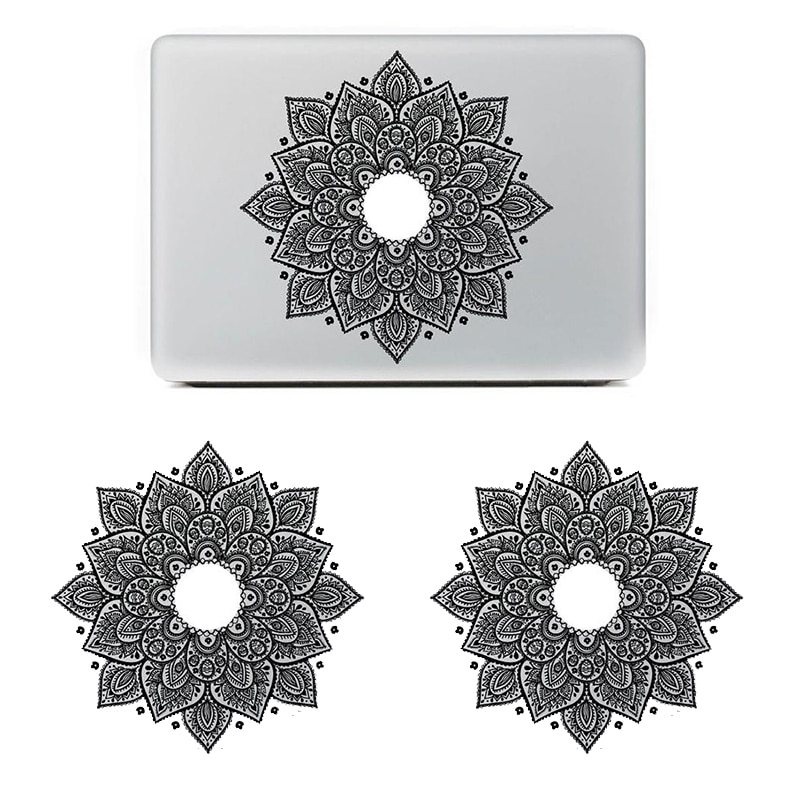 Laptop Sticker Notebook Skin Stickers Laptop Cover Feather Art Pattern Vinyl Decal Black Laptop Sticker For Macbook Air Laptop