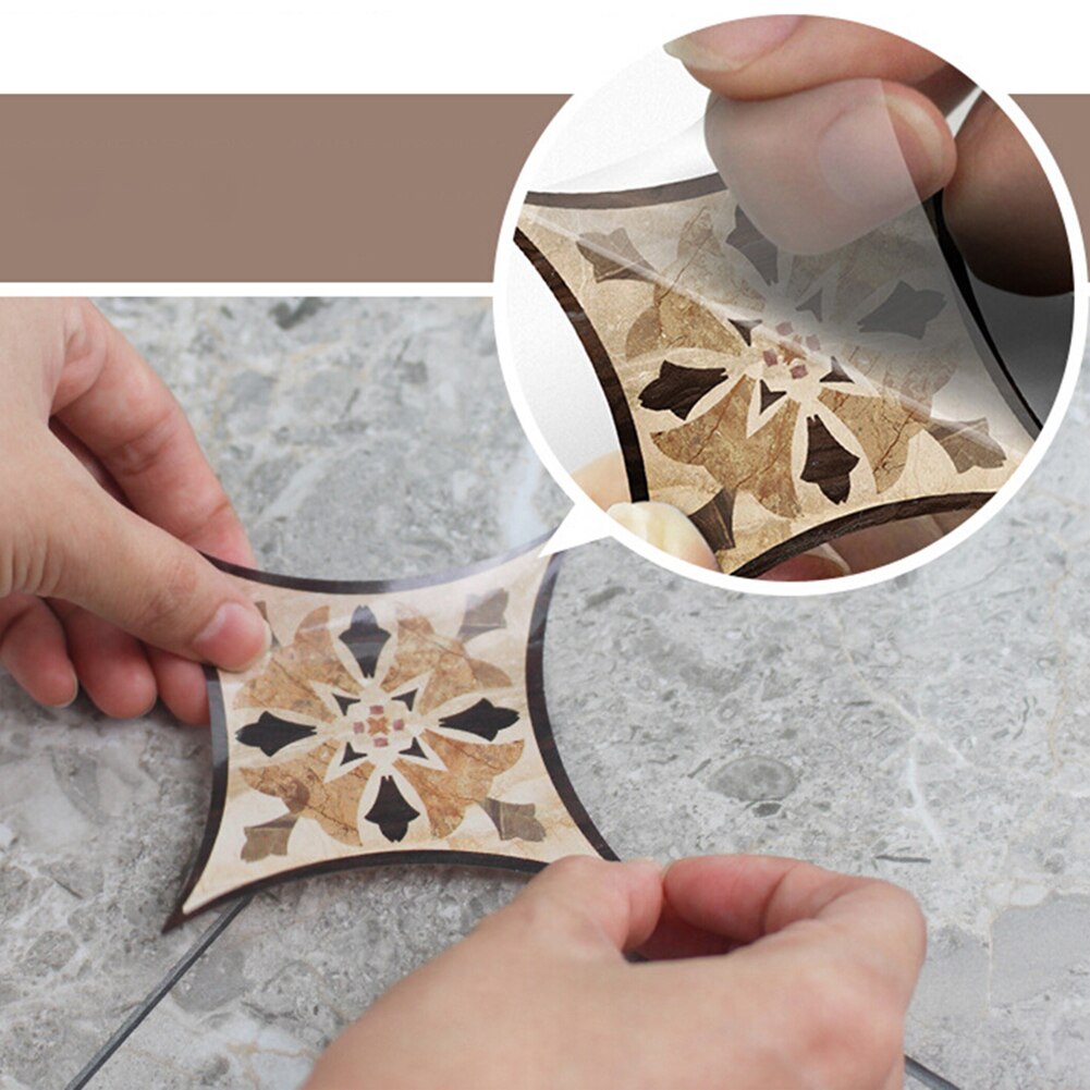 21Stck/Blatt Selbst Klebstoff Wasserdicht PVC Diagonale Quadratischen Fliesen Papiere Zauberstab Aufkleber Boden Dekoration
