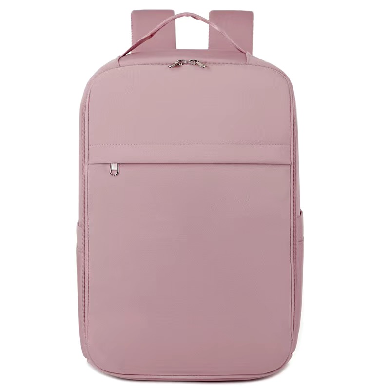 Aviation backpack men's and women's laptop backpack backpack travel business luggage bag short distance large capacity college: Pink
