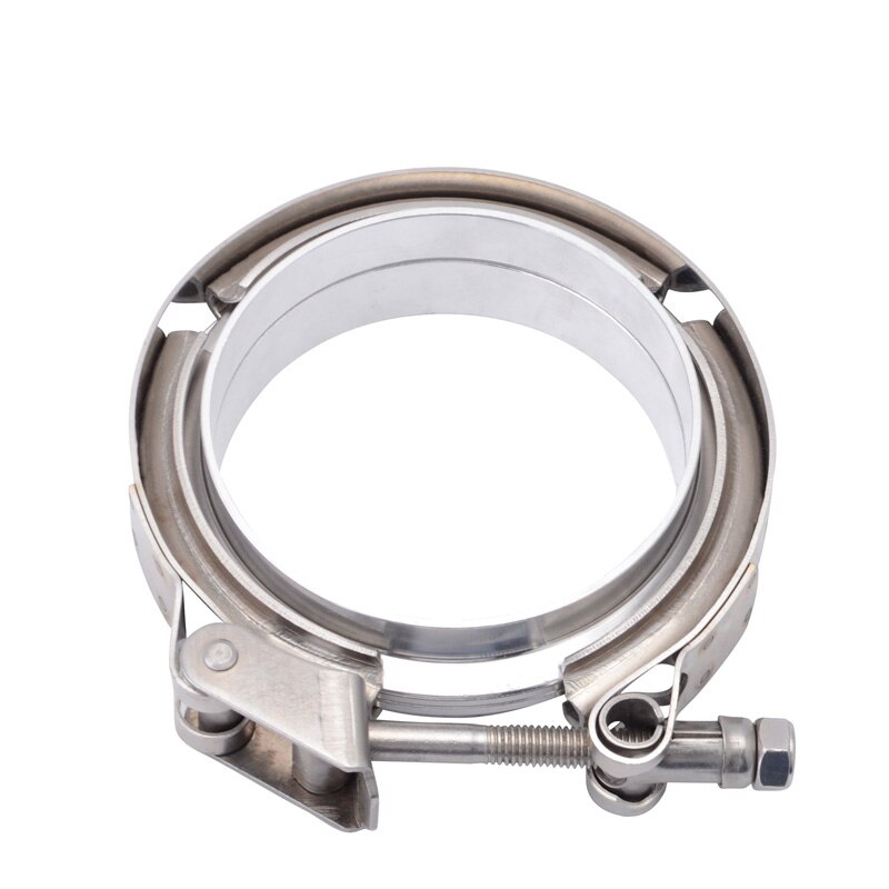 Speedwow universele auto 4.0 inch v-band klemset snelspanflens klemset roestvrijstalen auto v-band voor uitlaatpijp