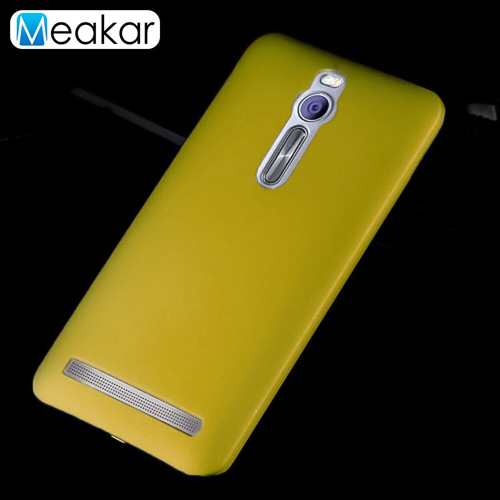 Plastica opaca Coque Copertura 5.5For Asus Zenfone 2 Ze551Ml Posteriore Del Telefono di Caso Per Asus Zenfone 2 Ze551Ml Ze550Ml Coque Copertura caso: For Ze551Ml / yellow