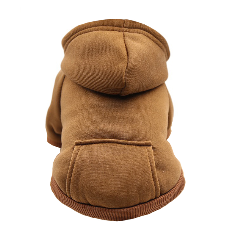 Sudadera con capucha para perro, ropa cálida con bolsillos para perros pequeños, abrigo para Chihuahua, cachorro, gato, Bulldog Francés, Invierno: S / Blanco