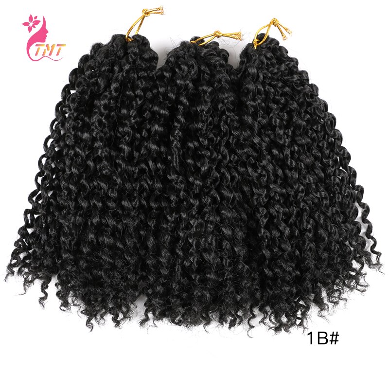Marly Jerry Curl Jamaicaanse Bounce Gehaakte Vlechten Haar Ombre Synthetische Lente Twist Vlechten Haar Exrensions Voor Zwarte Vrouwen: 1B