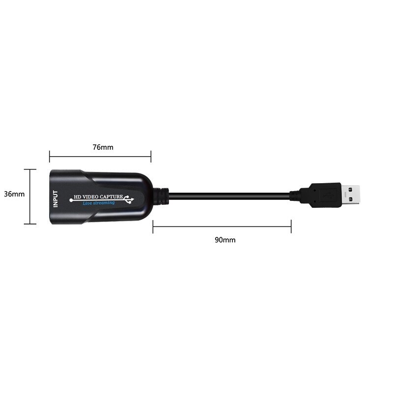 2Pcs Capture Card Usb 2.0, Video Capture Card Usb Naar Hdmi-Compatibel, 1080P Video Recorder Voor Definition Acquisitie