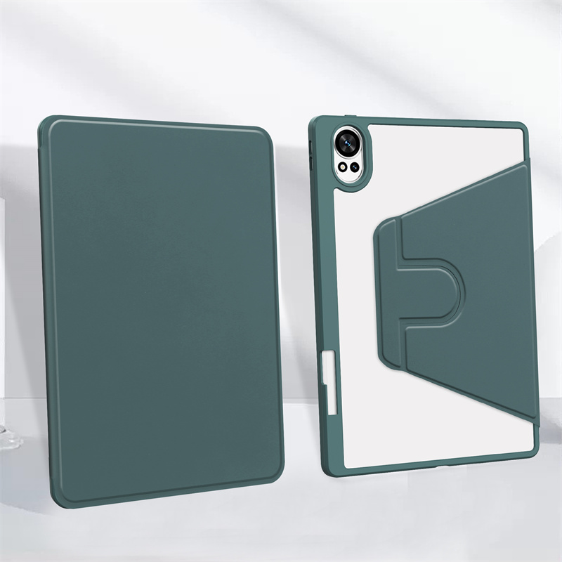 For Huawei MatePad 12x Case with Pen Holder 360 Rotating Acrylic Clear Hard Tablet Coque For MatePad 12 X Air 12 inch Case