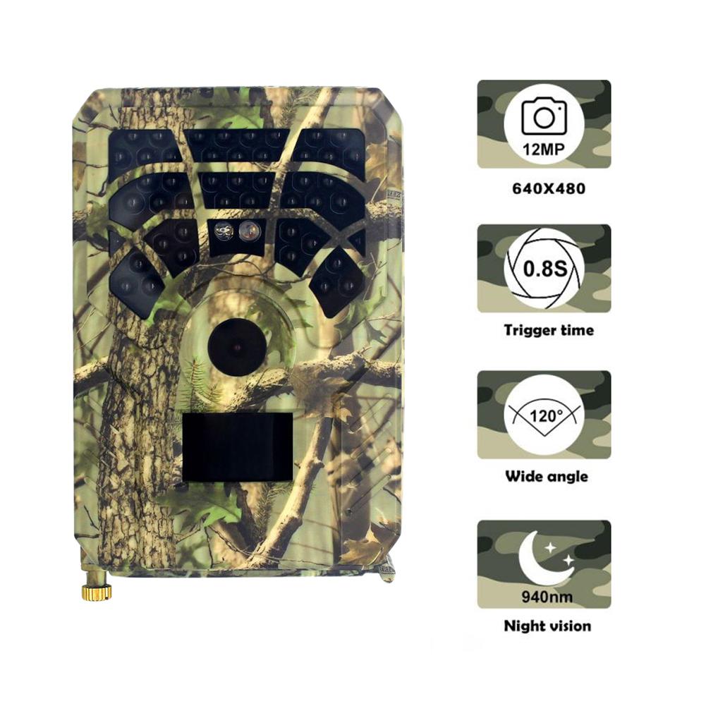 Pr300a trail kamera 720p 120 grader pir sensor vidvinkel infrarød nattesyn dyreliv trail termisk billedkamera video cam