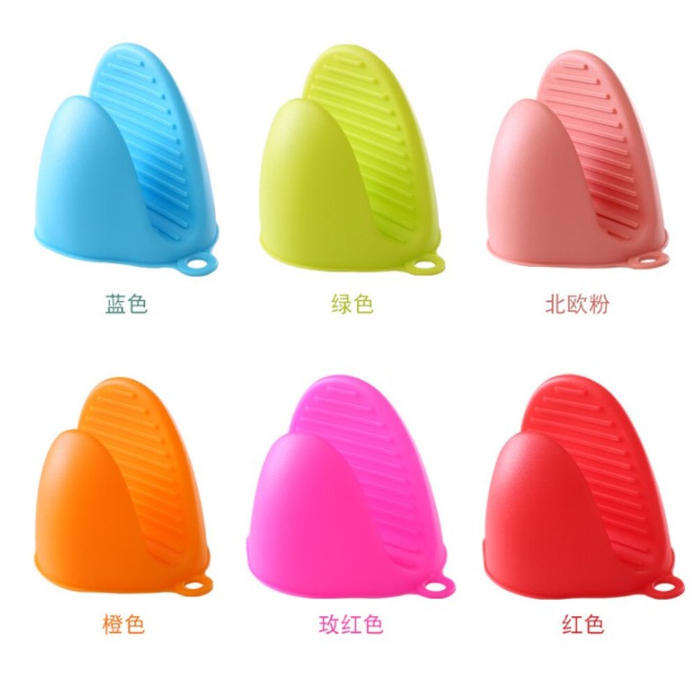 Siliconen Keuken Organizer Geïsoleerde Warmte Pot Clips Magnetron Handschoenen Hete Plaat Clip 1 Pcs Anti-Brandwonden Dikker