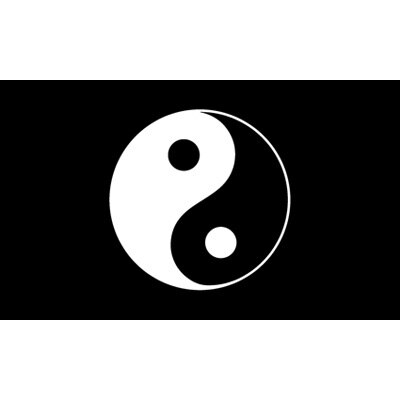 Drapeau yinyang pour la décoration, 90x150 CM, YIN-YANG