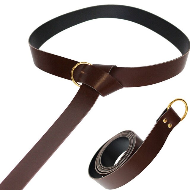 Mittelalterlichen Tasche Tasche Wikinger Tasche gürtel PU Leder Taille Brieftasche Steampunk Ritter Pirat Kostüm Getriebe Zubehör Cosplay Für Erwachsene: Single Braun Gürtel