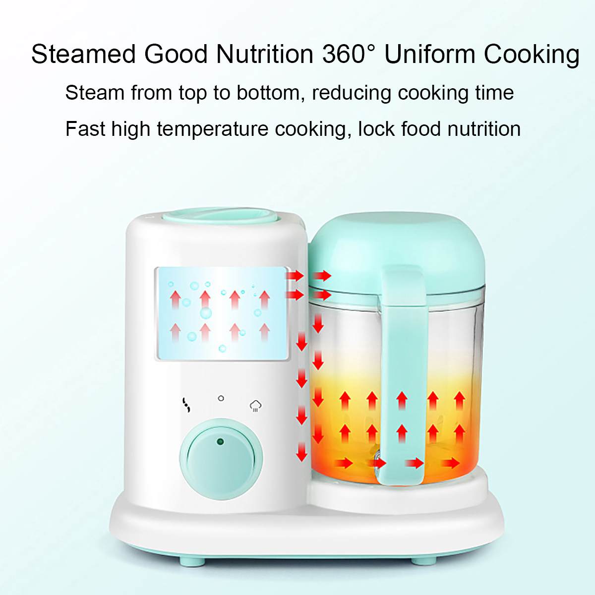 190ml Capacity Blender Electric Baby Food Maker Steamer Mixing Grinder Multi-functional Food Processor Chopper Cooking Tool