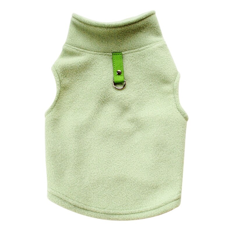 Huisdier Kleding Fleece Hond Harnas Vest Jasje Puppy t-shirt Voor Kleine Honden Hond Vesten Voor Chihuahua Franse Bulldog: green / L