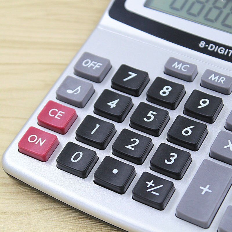 KK-800A Small Size 8 Digits Display Business Electronic Calculator with Button Battery TAX Calculadora Cientifica