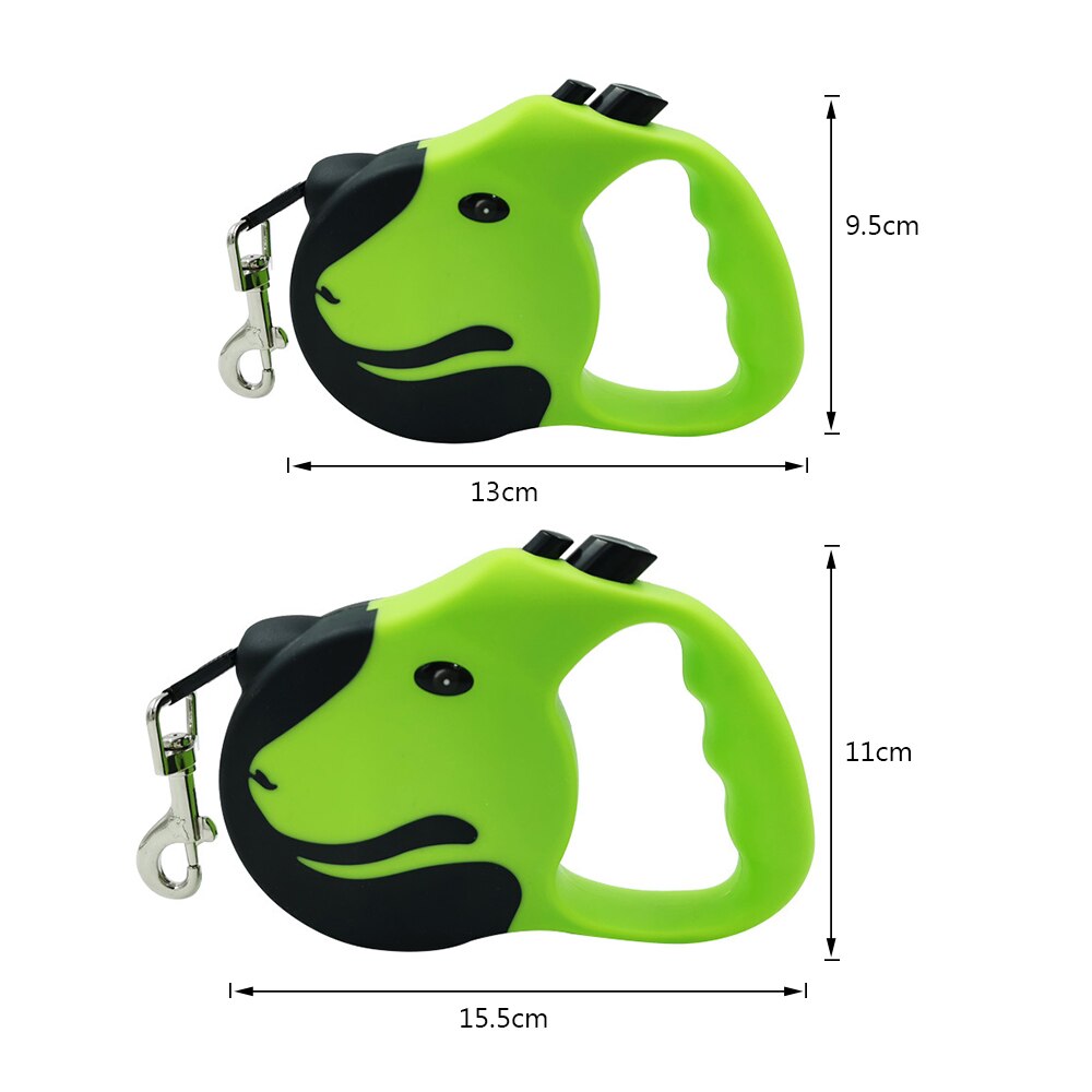 Automatic Retractable Pets Dog Leash Nylon Extending Puppy Walking Running Dog Leads Reflective Tape Dog Leashes 3/5m