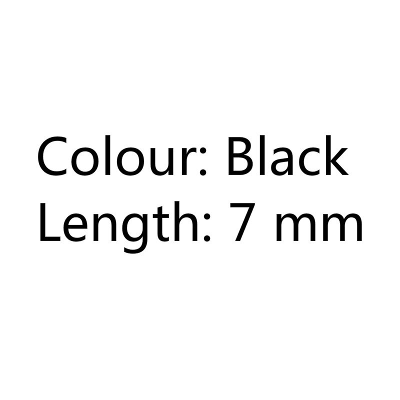 10 unids/set tornillo plano remache cabeza Hardware acero al carbono para equipaje cuero artesanía o cuaderno tornillo remache hebilla: black-7mm