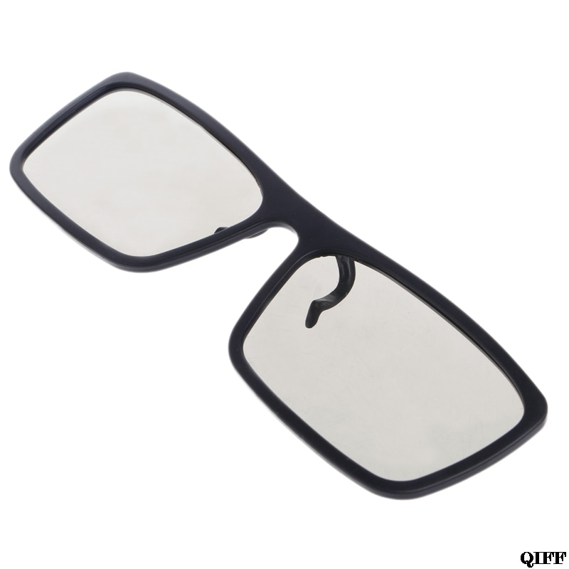 &amp; Clip-On Type Circulaire Passief Gepolariseerde 3D Bril Voor Tv Real 3D Cinema 0.22 Mm APR28