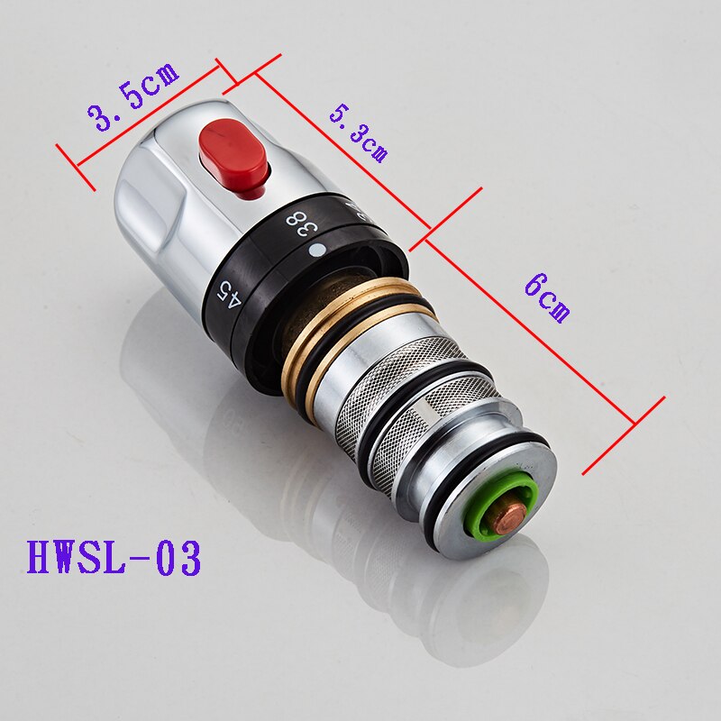 Brass Thermostatic Mixer Valve Thermostatic Cartridge Chrome Temperature Control Shower Mixer Valve Constant Temperature Valve: HWSL-03