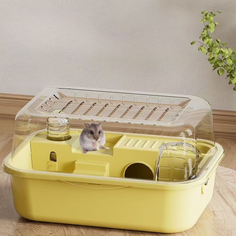 Klatka dla chomika, odporna na gryzienie, duża, akcesoria dla chomika, klatki i siedliska, otwierana górna część z arkuszami akrylowymi, solidna konstrukcja.