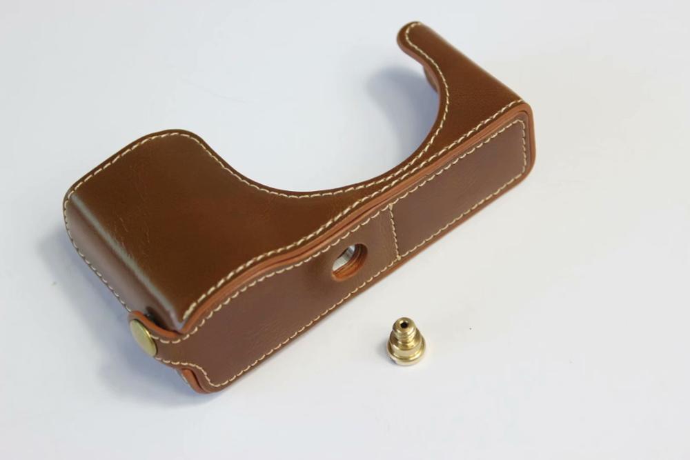 PU Leather case Set Cover Camera Half Bag Bottom Case For Ricoh GR III GR3 With Battery Opening