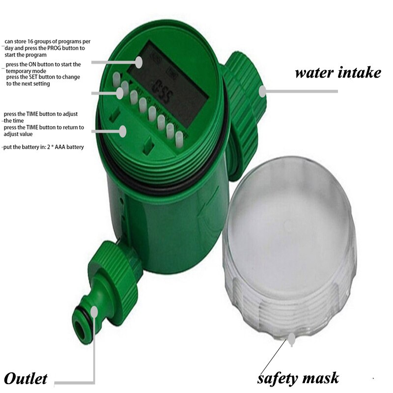 Trädgård vattning styrenhet automatisk elektrisk digital trädgård bevattning timer intelligenta blommor växt elektronisk vatten timer