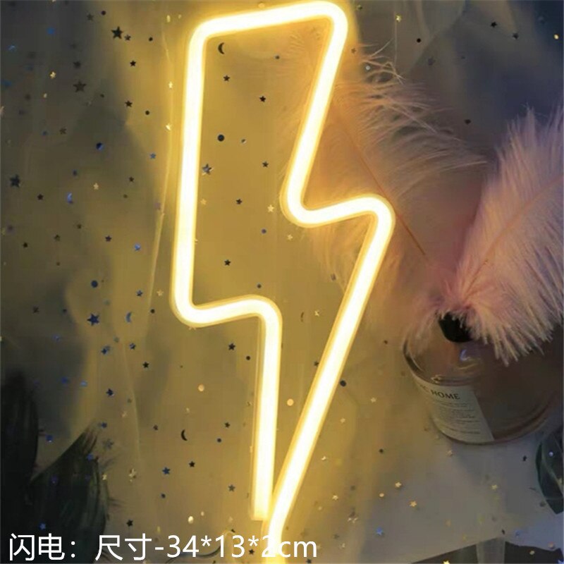 LED Neon Light Sign LOVE HEART Wedding Party Decoration Neon Lamp Valentines Day Anniversary Home Decor Night Lamp: 3