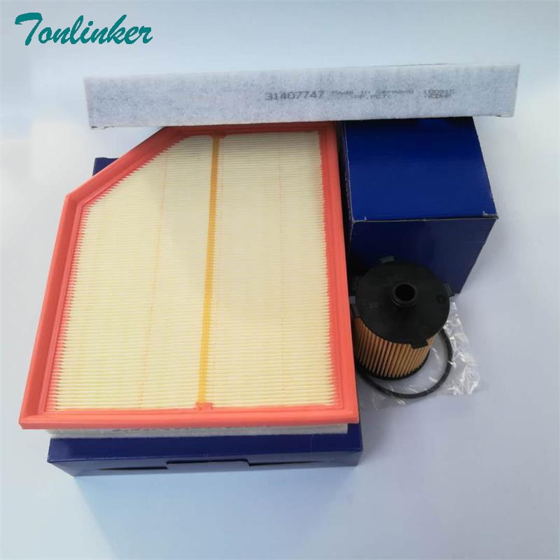 Kabine luftfilter + oliefilter 3 stk til volvo  s90 ii (234) ,v90 ii(235,236) -/xc60 ii (246) /03-/xc90 ii (256) /09-