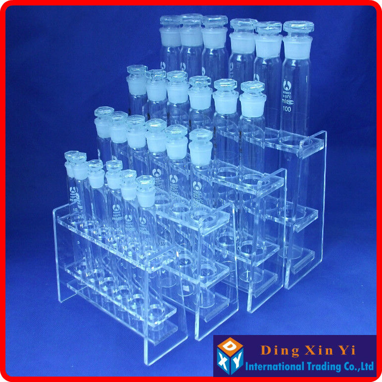 Lab 100mlx6 Organic glass colorimetric tube rack+6 pieces 100ml Glass colorimetric tube