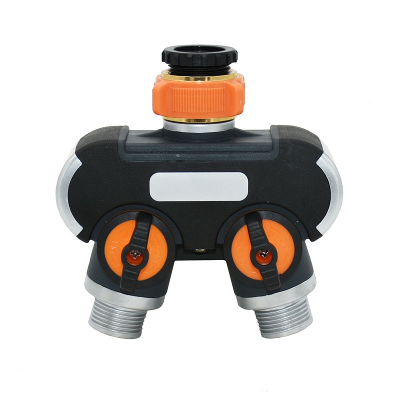 3/4 inch tuinkraan 2 -weg kraan y waterverdeler irrigatieklep pijpverdeler snelkoppeling adapter 2 stuks