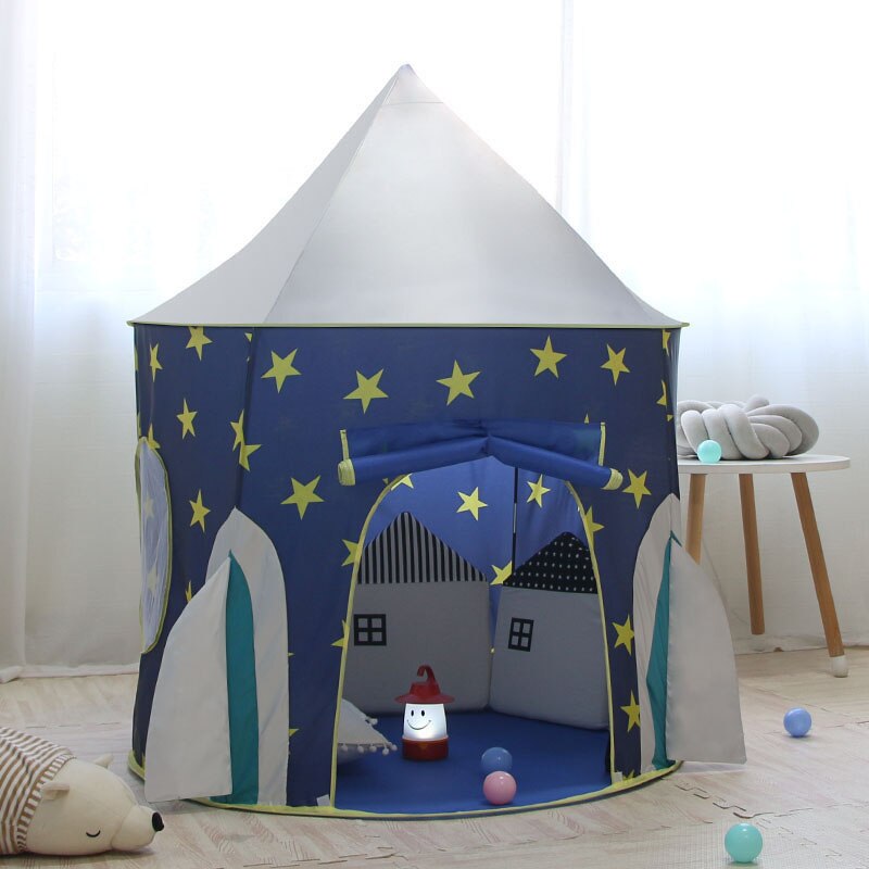 Kinderen Tent Opvouwbare Tipi Kids Baby Speelhuis Speelgoed Prinses Kasteel Teepee Kinderen Hangen Vlag Tent Kinderen Kamer Speelgoed