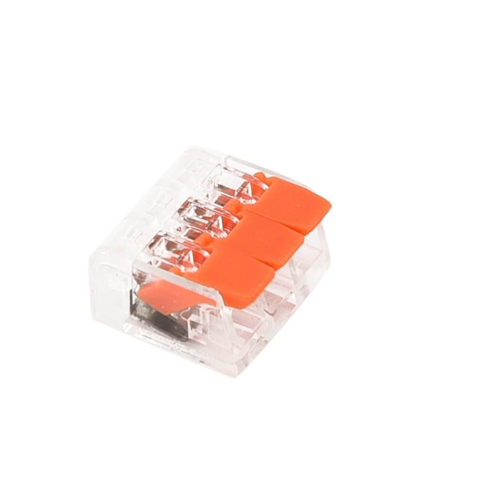 75pcs Terminal Block Flexible Operating Lever Home Compact Splicing Connector Wire 2 3 5 Pole Electric Cable Clamp Nut