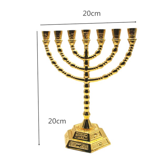 Chanoeka kandelaars, 9-takken kandelaars Menorah, 9-armige kandelaar, woondecoratie voor evenementen, banketten, familiebijeenkomsten