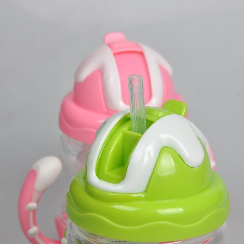 Newborns Baby Feeding Bottle Baby Nursing Bottle With Handle PP Nursing Training Bottle 320ml