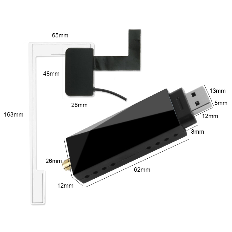 Universele Dab/Dab + Antenne Met Usb Adapter Android Auto Radio Gps Ontvanger Dab Dab + Signaal Stereo Speler Head Unit