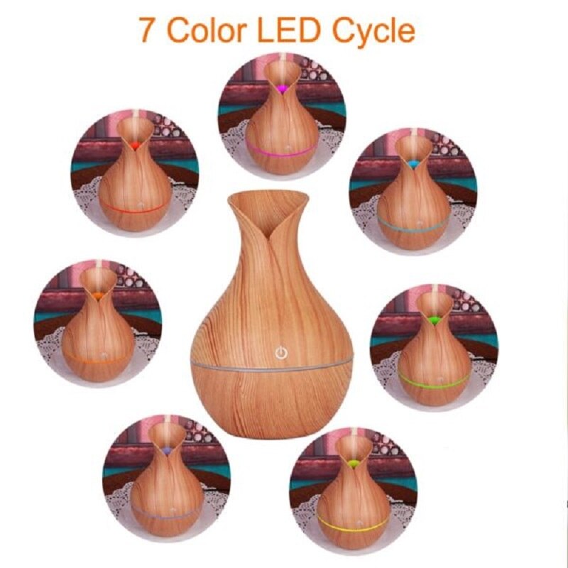 Diffuser Ultrasonic-Air-Humidifier Essential-Oil Aroma Office Home Led-Lights Aromatherapy for home diffuser essential oils