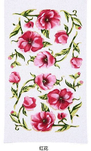 5 pçs/set chá towel absorvente lavagem towel cozinha pano de microfibra de limpeza pano de lavagem de fibra reativa impressão towel towel: 3