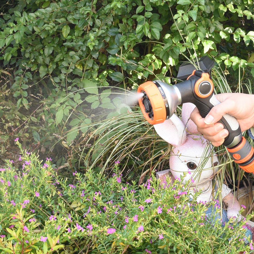 Verstelbare 8 Model Water Spuitpistool Lawn Watering Multifunctionele Wasstraat Hoge Druk Hand-Held Sprinkler Tuin water Nozzle