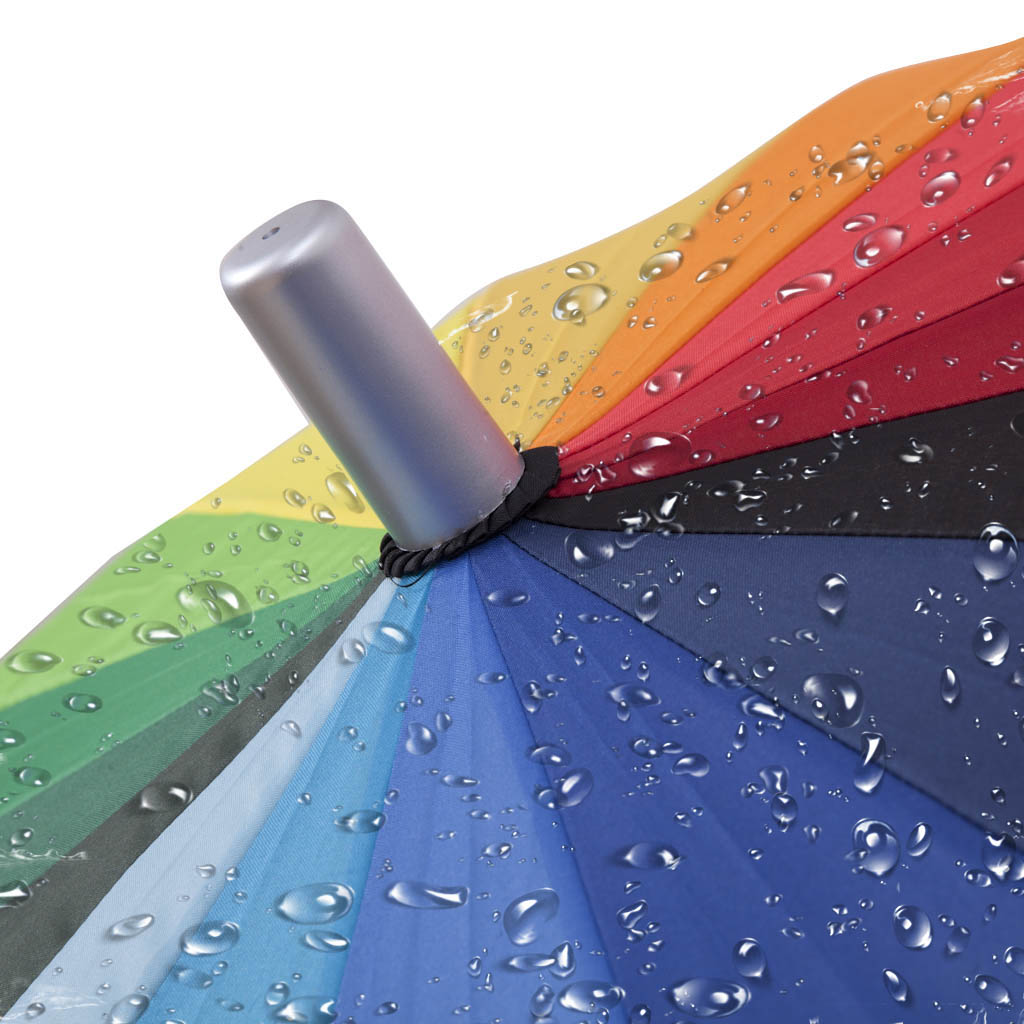 Large Umbrella Uv Sun-Block Waterproof Windproof 25 ”Size Rainbow Pattern BiggbrellaMen Women Umbrella