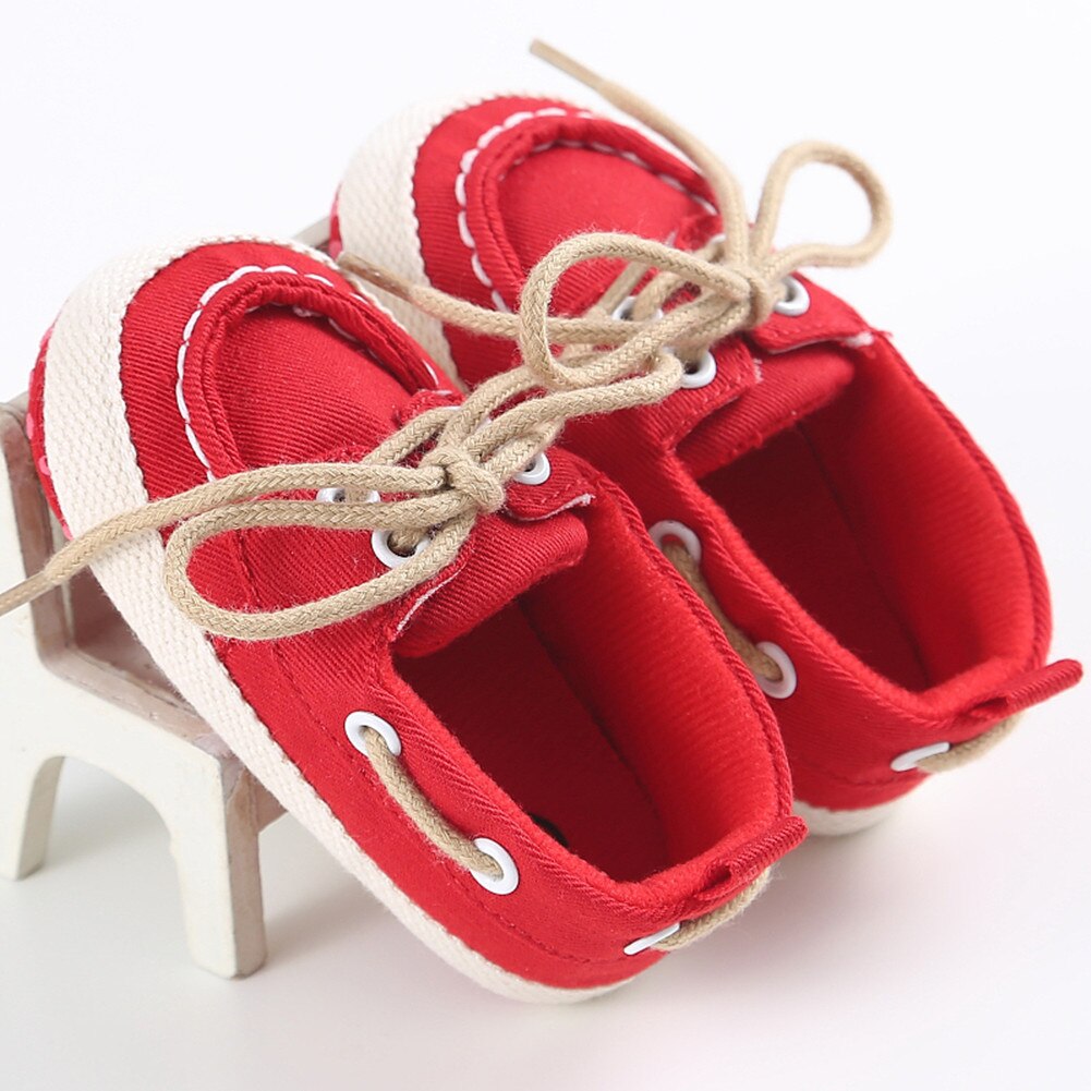 -Né Bébé Garçon Et Fille à Semelle Souple Chaussures de Berceau Décontracté Chaussures De Sport enfants Chaussures Antidérapantes Chaussures: Rouge / 12