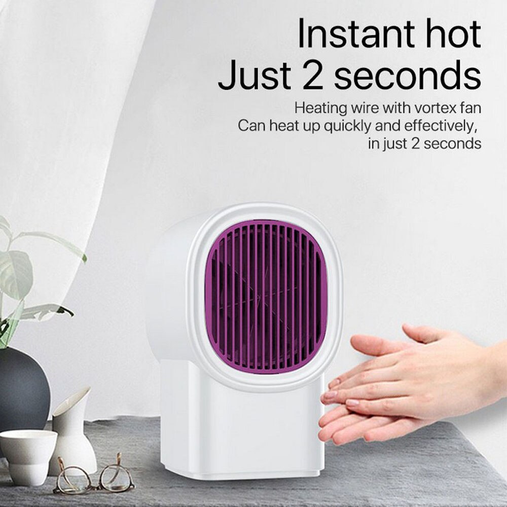 110-220V Mini Electric Air Heater Powerful Warm Blower Fast Heater Fan Stove Radiator Room Warmer for Home Office Warm Heater