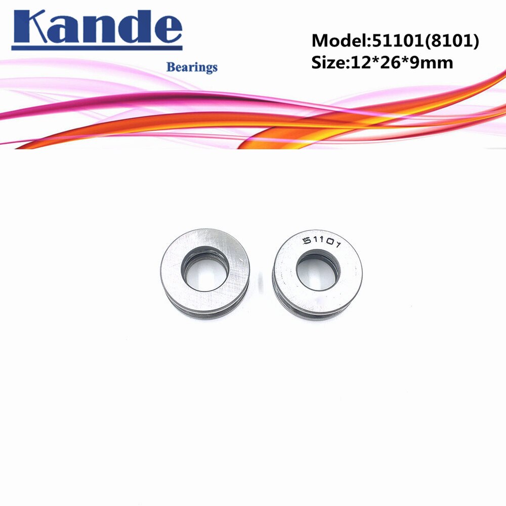 51101 8101 4 Pcs 12X26X9 Lager ABEC-1 Platte Duwkogellager 51101 12X26X9 Mm Axiale Druklager 8101 Kande Lagers