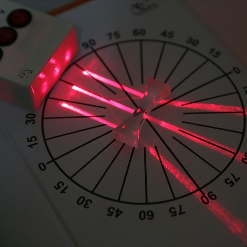 Optisk konkav konveks linse prisme sæt fysisk optisk kit laboratorieudstyr børne legetøj videnskab udstyr