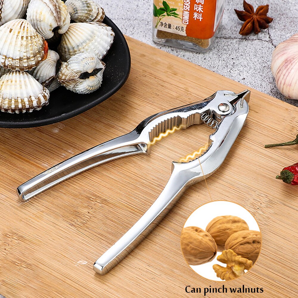 Clam opener Stainless Steel Clam Shell Opener Seafood Clamp Bottle Opener Multifunctional blood clam clip kitchen gadgets
