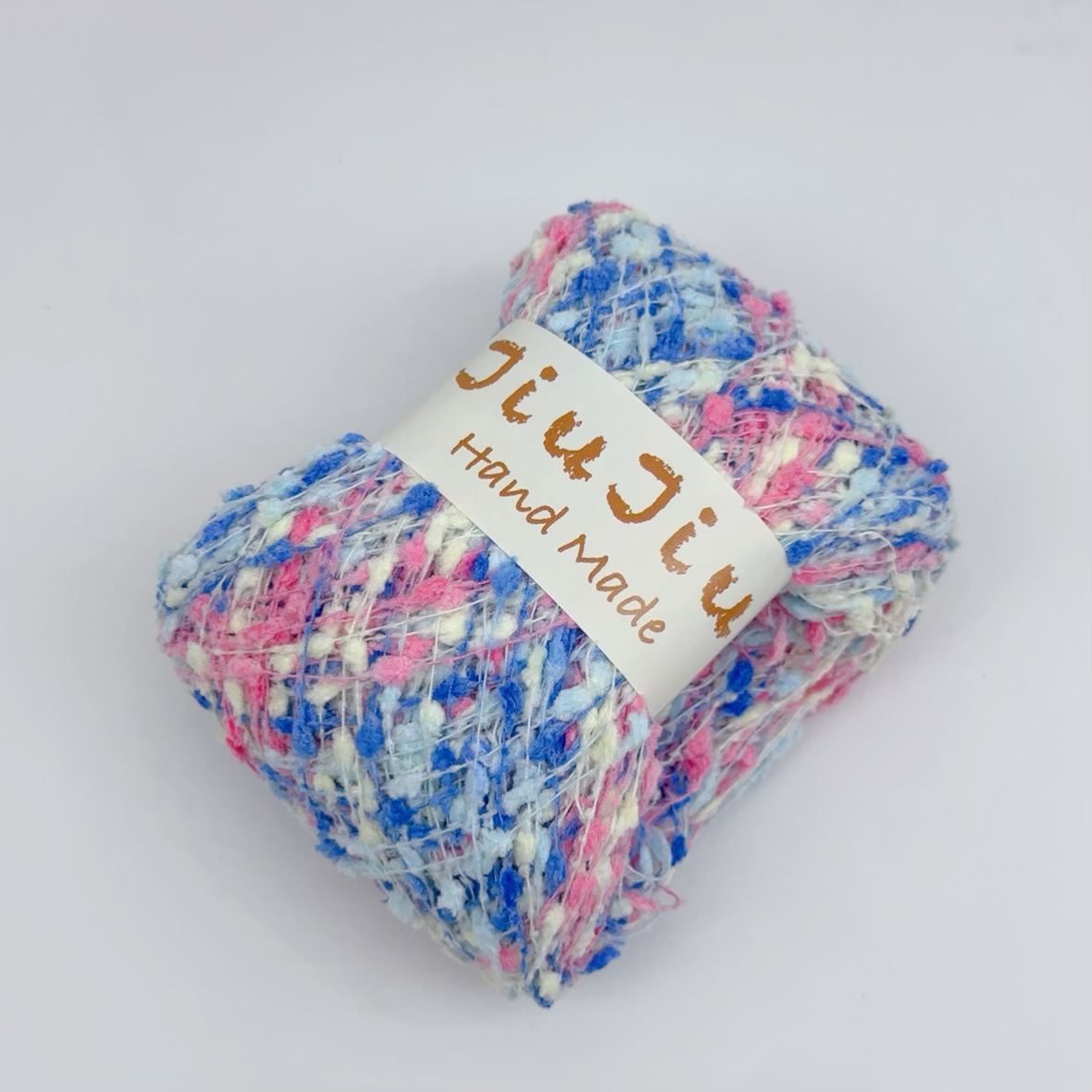 Chrysanthemum Yarn Ball Wool Starry Sky Flower Pattern DIY Hand Woven Coarse Mixed Color Thread Plush Yarn Ball Crochet Hook