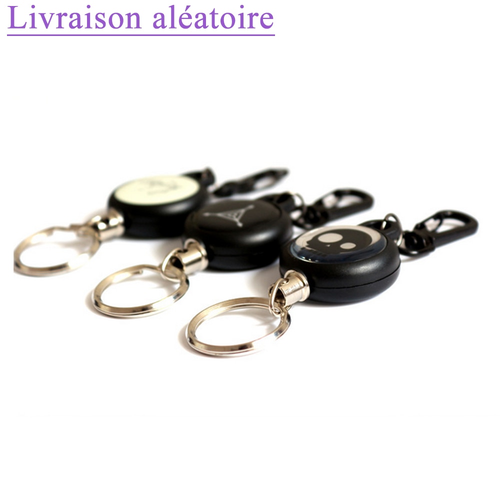 60cm Versenkbare Schlüsselbund Halter Recoil Erweiterbar Metall Draht Schlüssel Kette Ring Clip Pull Schlüsselring Zurückziehen Stahl Draht Gürtel Key