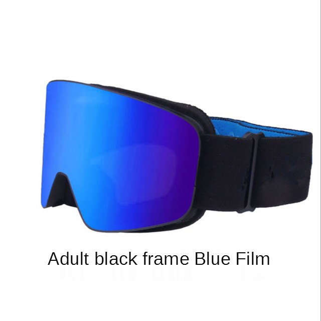 Lunettes de Snowboard à revêtement cylindrique pour adultes, lunettes de Ski Ka myopie, Double couche anti-brouillard, style Parent-enfant: aldult Ski goggles C