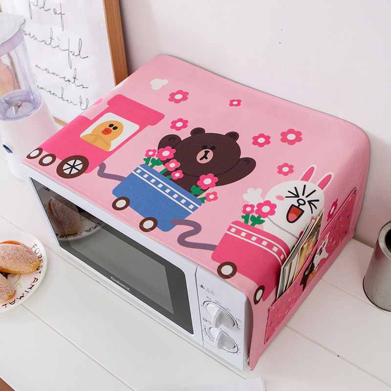 Cartoon Magnetron Cover Stofdicht Magnetron Covers Duurzaam Huishoudelijke Elektrische Protector Voor Keuken Home Decor