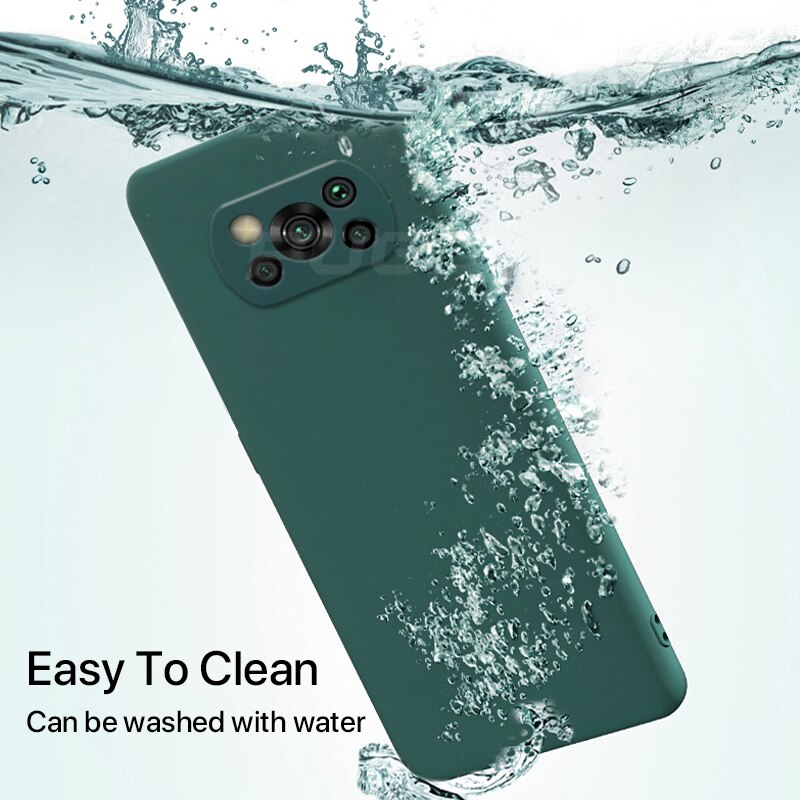 Nowy pokrowiec na telefon do Xiaomi Poco X3 Nfc M3 F2 Pro globalny oryginalny miękki płynny silikonowy aparat ochronny tylne okładki