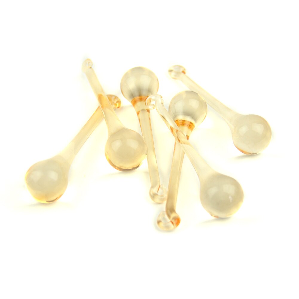 16x6 0Mm/20X80Mm 10 Stuks Veelkleurige Regendruppels Kristallen Kroonluchter Onderdelen Lamp Glas Opknoping Hangers Kralen gordijn Accessoires: champagne / 16x60mm 10pcs