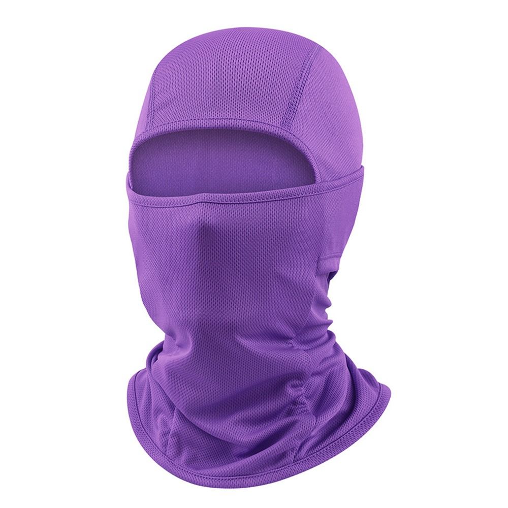 Caps Cycling Balaclava Full Face Ski Cover Bicycle Hat Windproof Breathable Anti-UV Motocross Motorcycle Helmet Liner Hats: Red