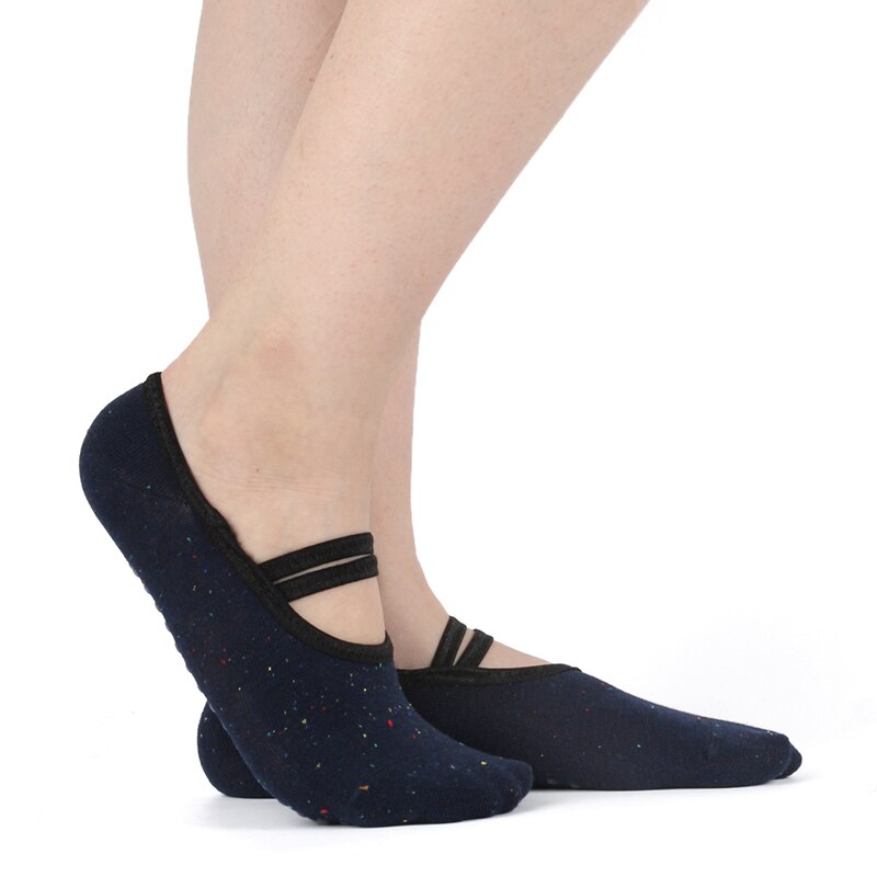 Damen-sportsocken für schnelltrocknende yoga-, pilates-, tanz-, fitnessstudio- und barre-übungen mit rutschfestem grip, ideal für ballett und gymnastik.