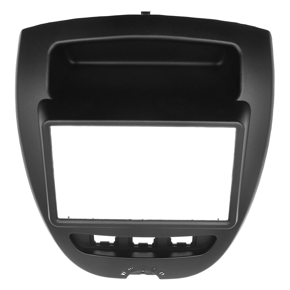 Double 2 Din Car Radio Frame Voor Toyota Aygo Citroen C1 Peugeot 107 2005 Fascia Dash Kit Dvd radio Panel Stereo Cover: 7 Inch